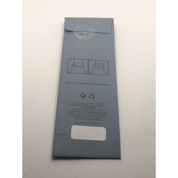 Skagen Watch Band Replacement 2 Piece Leather SKB2056 In Packaging White PY30 - Picture 4 of 6